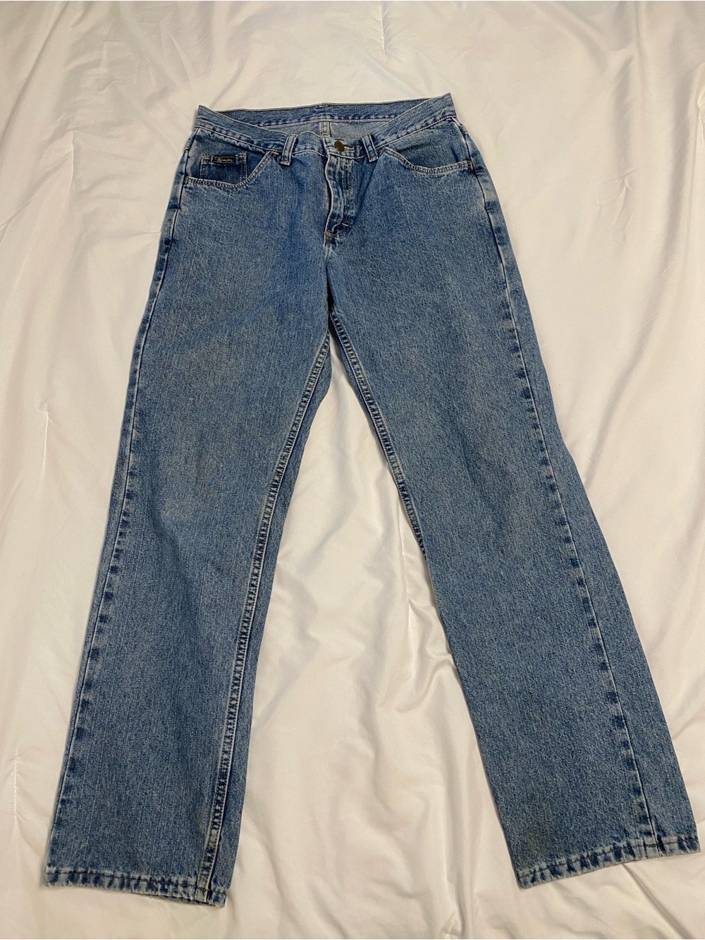 80s 90s Wrangler Striped Vintage For Women’s Mom Jeans High Waist
Size 8